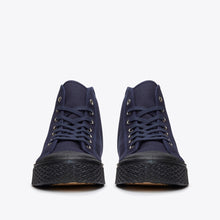 Load image into Gallery viewer, Military High Top - Navy/Black Sole