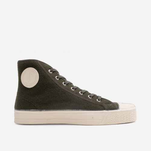 MILITARY WOOL HIGH - GREEN/ECRU