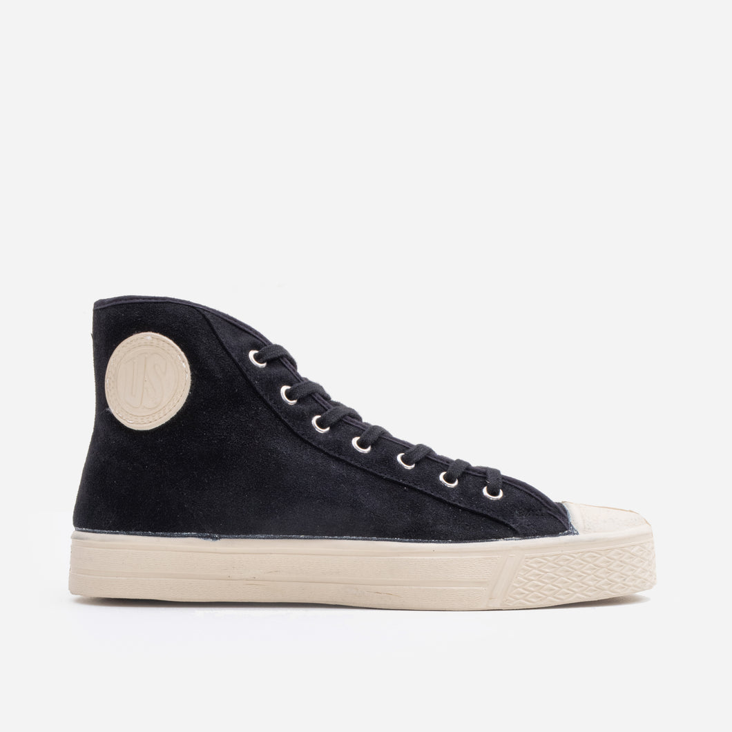 MILITARY SUEDE HIGH - BLACK/WHITE