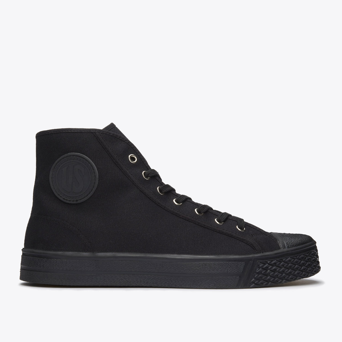 US Rubber Military High Top - Black - The Great Divide