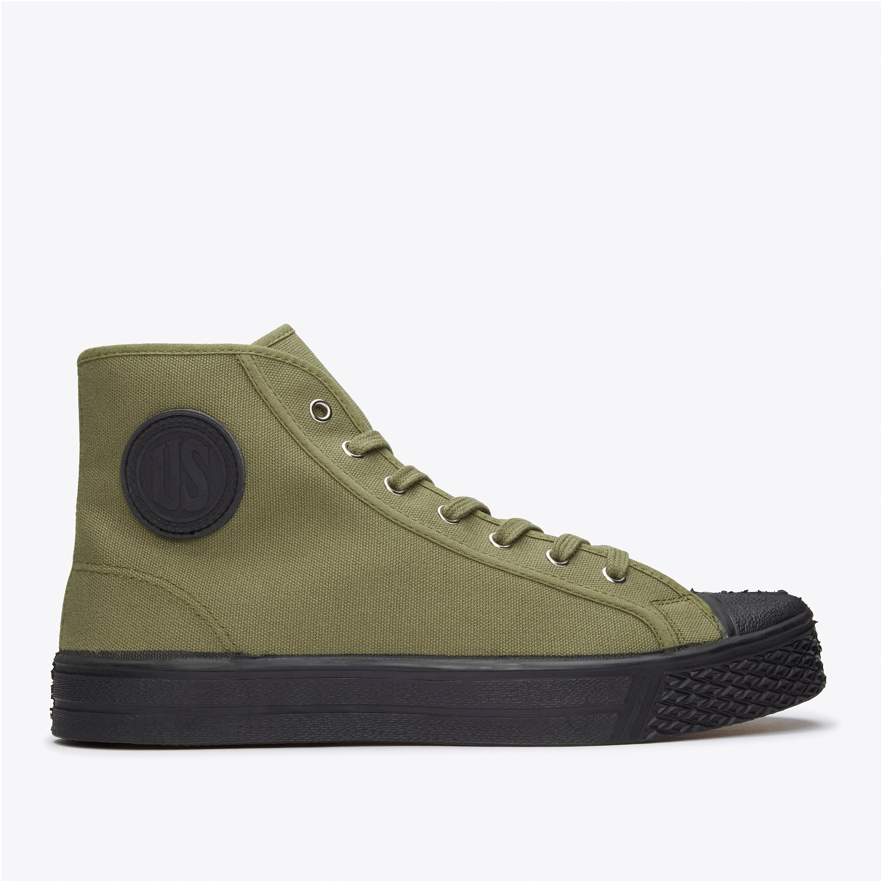 Military green sneakers on sale
